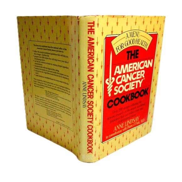 The American Cancer Society Cookbook Anne Lindsay 1988 Hardcover Healthy Menus - Picture 2 of 6